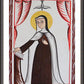 Wall Frame Espresso, Matted - St. Teresa of Avila by Br. Arturo Olivas, OFS - Trinity Stores