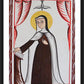 Wall Frame Black, Matted - St. Teresa of Avila by Br. Arturo Olivas, OFS - Trinity Stores
