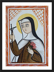Wall Frame Black - St. Thérèse  of Lisieux by A. Olivas