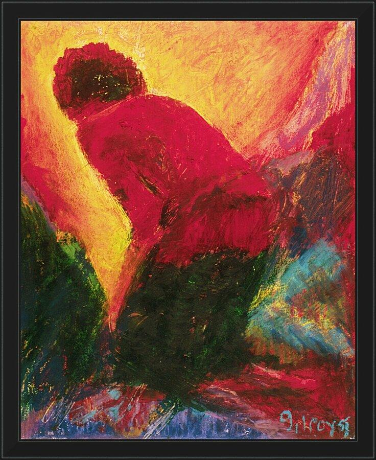 Wall Frame Black - Annunciation by Fr. Bob Gilroy, SJ - Trinity Stores