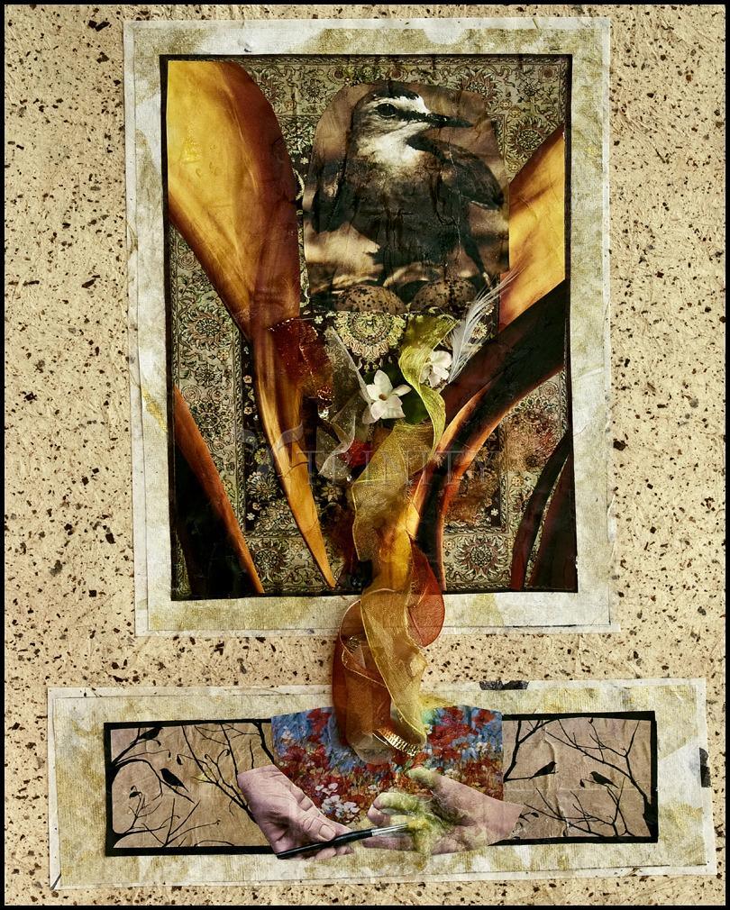 Wall Frame Gold, Matted - Birds of Paradise by Fr. Bob Gilroy, SJ - Trinity Stores