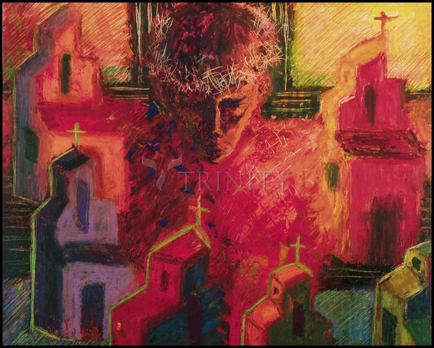 Wall Frame Black, Matted - Divine Love by Fr. Bob Gilroy, SJ - Trinity Stores