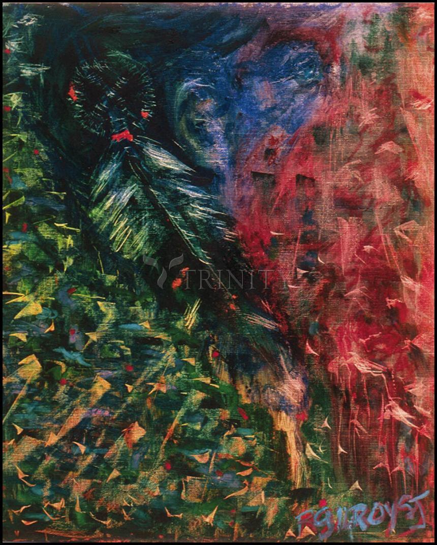 Wall Frame Gold, Matted - Eagle Feather by Fr. Bob Gilroy, SJ - Trinity Stores