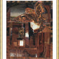 Wall Frame Gold, Matted - Eagle Hovers Over Ruins by Fr. Bob Gilroy, SJ - Trinity Stores