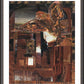 Wall Frame Espresso, Matted - Eagle Hovers Over Ruins by Fr. Bob Gilroy, SJ - Trinity Stores