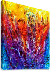 Canvas Print - Eagles In Fire by B. Gilroy