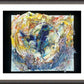 Wall Frame Espresso, Matted - Eagle with Pipe Over Water by Fr. Bob Gilroy, SJ - Trinity Stores