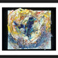 Wall Frame Black, Matted - Eagle with Pipe Over Water by Fr. Bob Gilroy, SJ - Trinity Stores