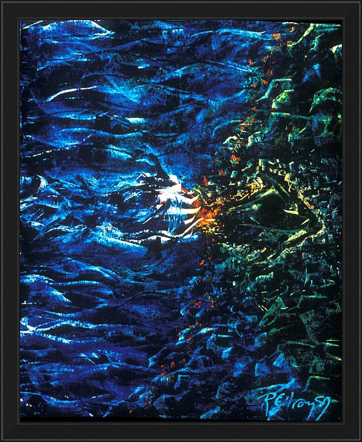Wall Frame Black - Fish Fossil by Fr. Bob Gilroy, SJ - Trinity Stores
