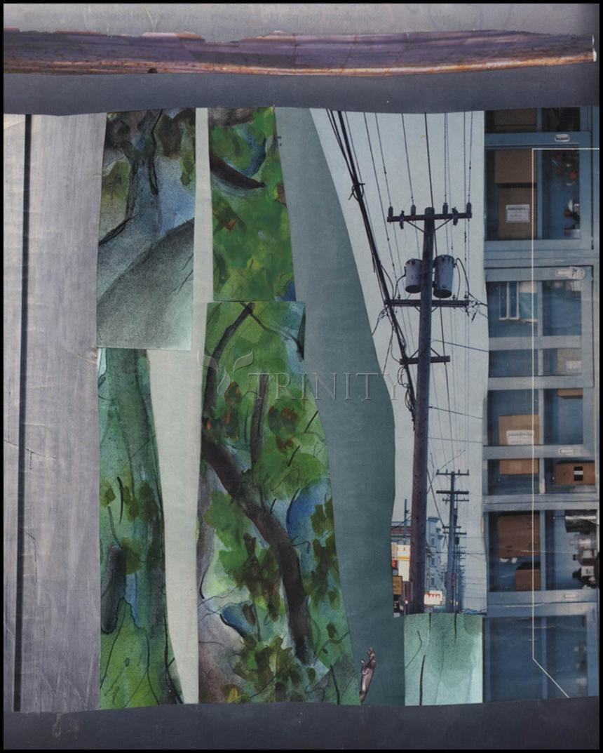 Canvas Print - Lines in Blue by Fr. Bob Gilroy, SJ - Trinity Stores