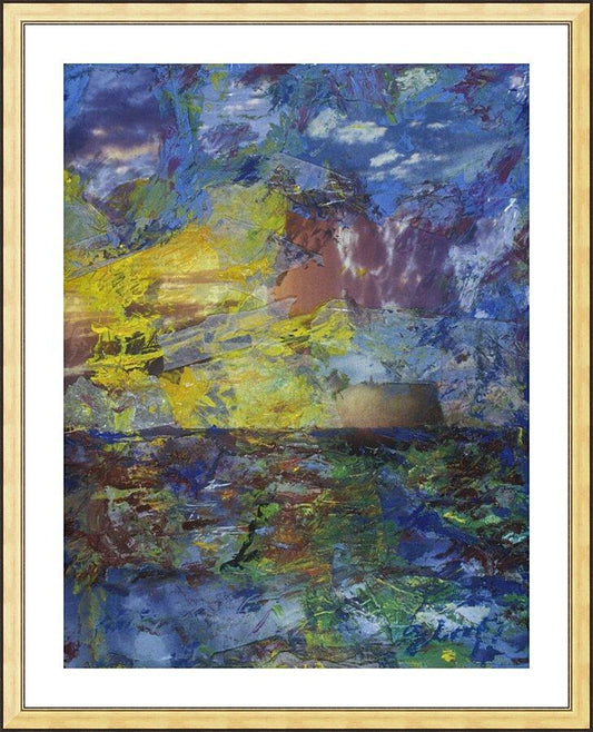 Wall Frame Gold, Matted - Let There Be Light by Fr. Bob Gilroy, SJ - Trinity Stores