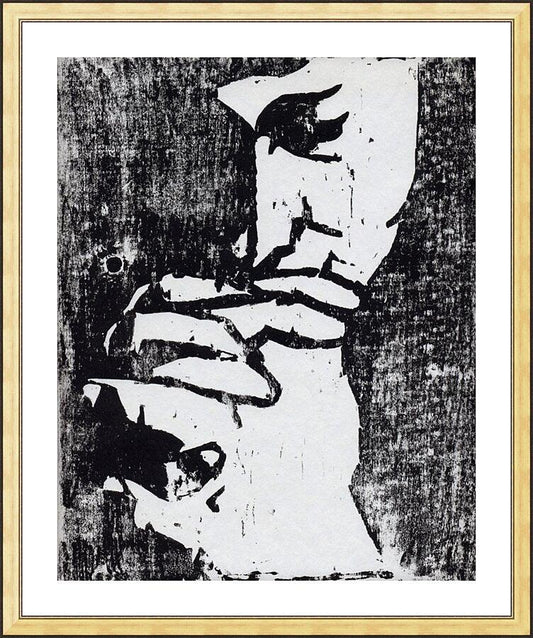 Wall Frame Gold, Matted - Our Father by Fr. Bob Gilroy, SJ - Trinity Stores