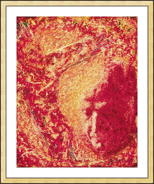 Wall Frame Gold, Matted - Place Me With Your Son by Fr. Bob Gilroy, SJ - Trinity Stores