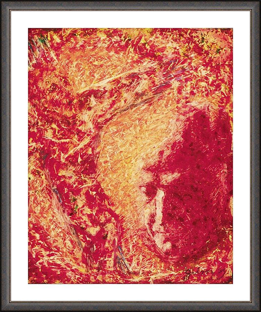 Wall Frame Espresso, Matted - Place Me With Your Son by Fr. Bob Gilroy, SJ - Trinity Stores