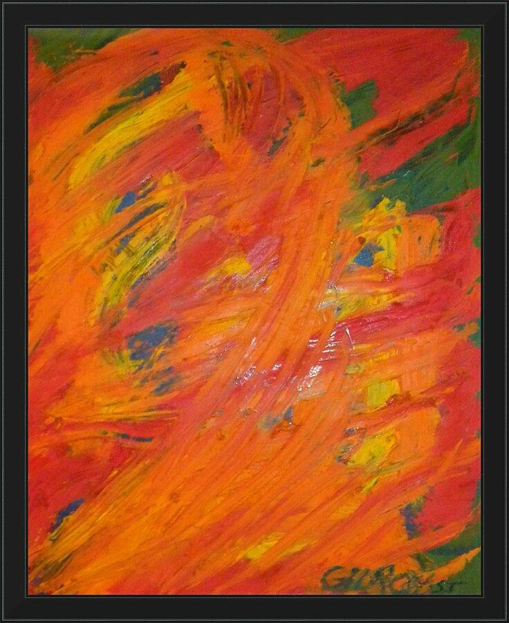 Wall Frame Black - Resurrection by Fr. Bob Gilroy, SJ - Trinity Stores