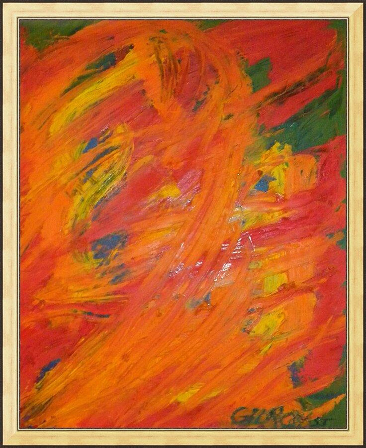 Wall Frame Gold - Resurrection by Fr. Bob Gilroy, SJ - Trinity Stores