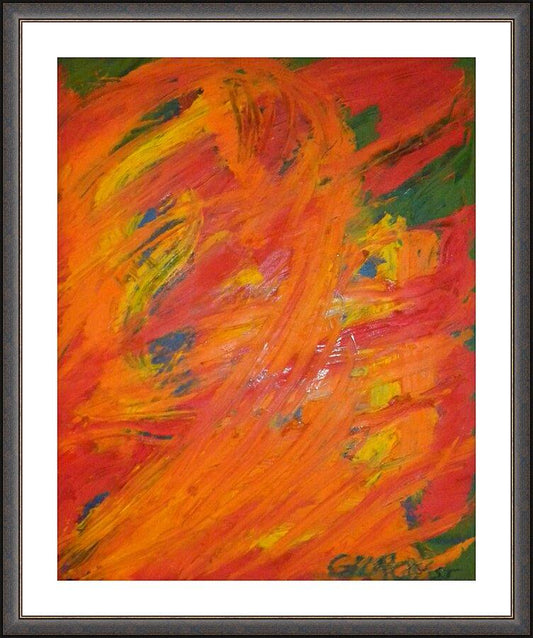 Wall Frame Espresso, Matted - Resurrection by Fr. Bob Gilroy, SJ - Trinity Stores