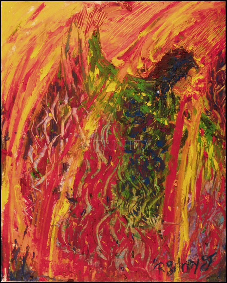 Wall Frame Black, Matted - Sacred Lakota Dance by Fr. Bob Gilroy, SJ - Trinity Stores