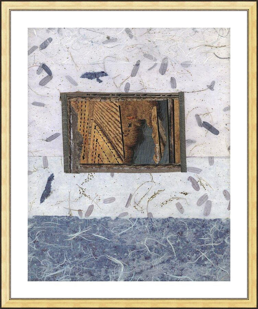 Wall Frame Gold, Matted - Window Over Water by Fr. Bob Gilroy, SJ - Trinity Stores