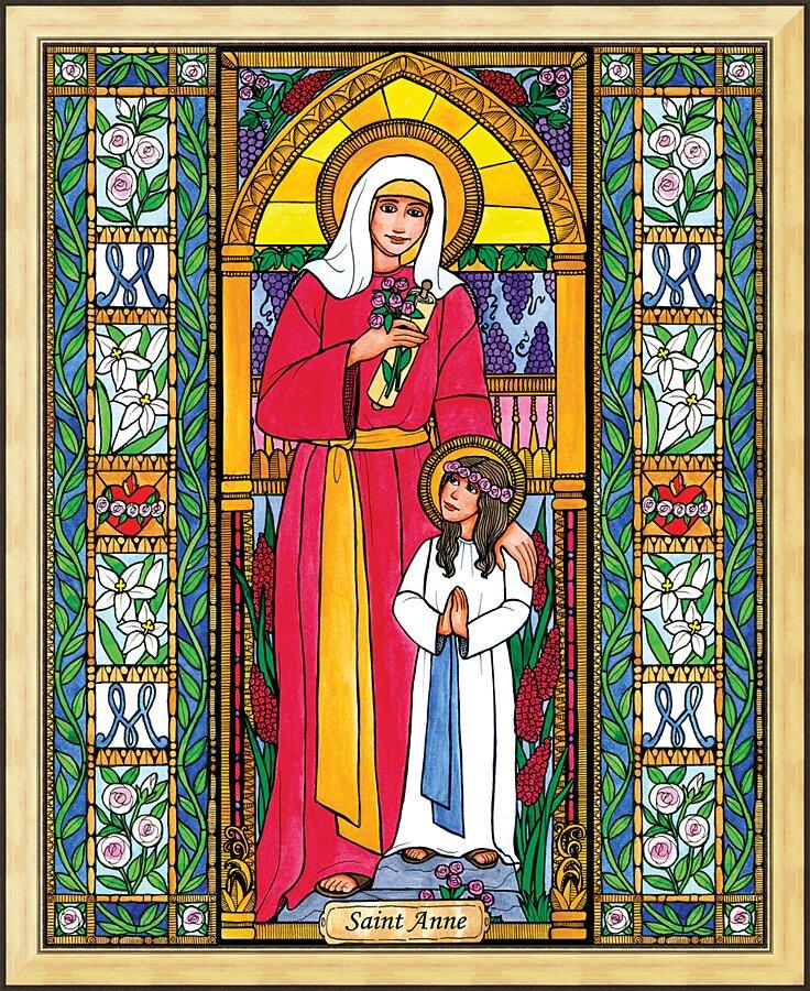 Wall Frame Gold - St. Anne by Brenda Nippert - Trinity Stores