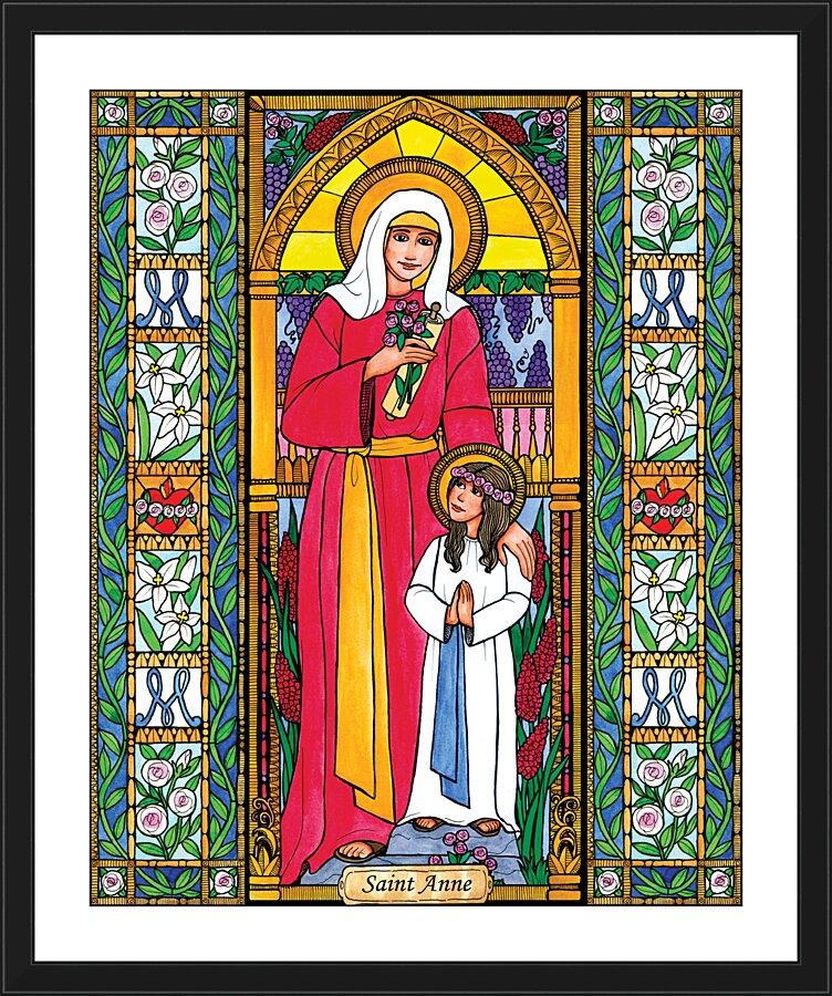 Wall Frame Black, Matted - St. Anne by Brenda Nippert - Trinity Stores