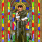 Wall Frame Gold, Matted - St. Anthony of Padua by Brenda Nippert - Trinity Stores