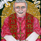 Wall Frame Espresso, Matted - Benedict XVI by Brenda Nippert - Trinity Stores