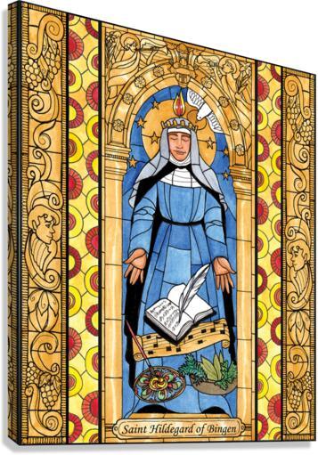 Canvas Print - St. Hildegard of Bingen by Brenda Nippert - Trinity Stores