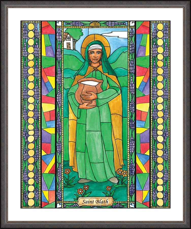 Wall Frame Espresso, Matted - St. Blath by Brenda Nippert - Trinity Stores