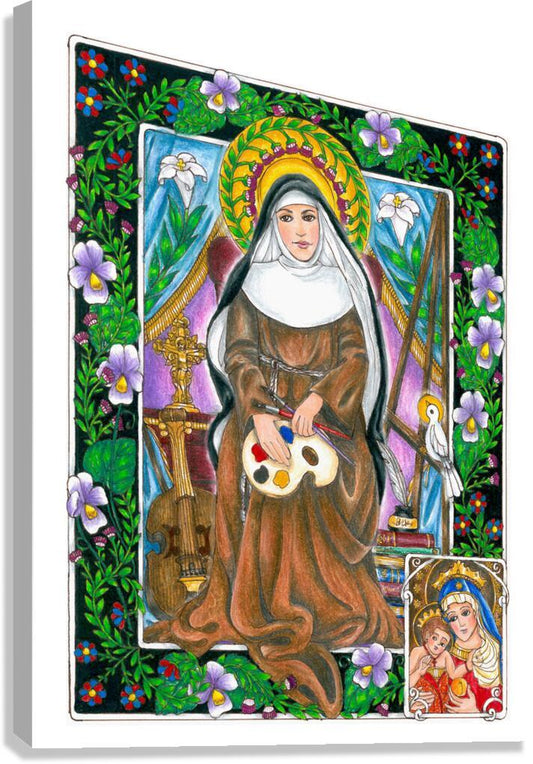 Canvas Print - St. Catherine of Bologna by Brenda Nippert - Trinity Stores