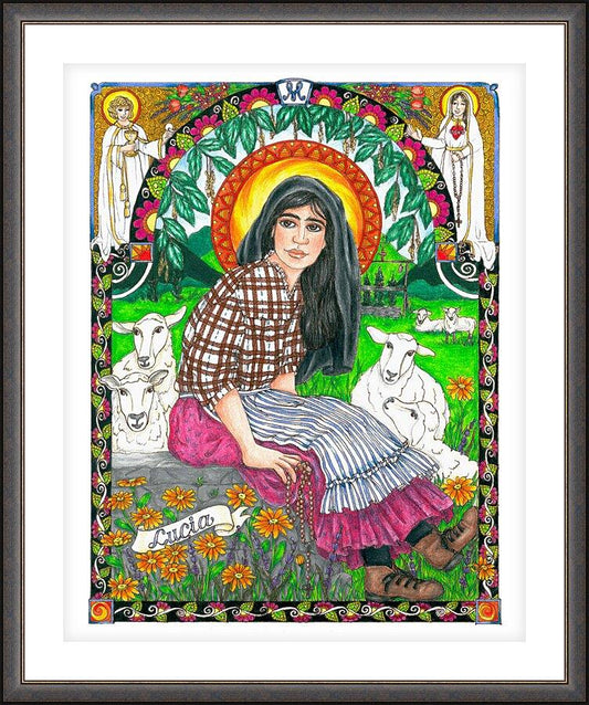 Wall Frame Espresso, Matted - St. Lucia by Brenda Nippert - Trinity Stores