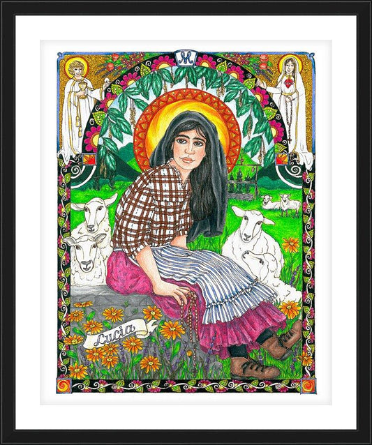 Wall Frame Black, Matted - St. Lucia by Brenda Nippert - Trinity Stores