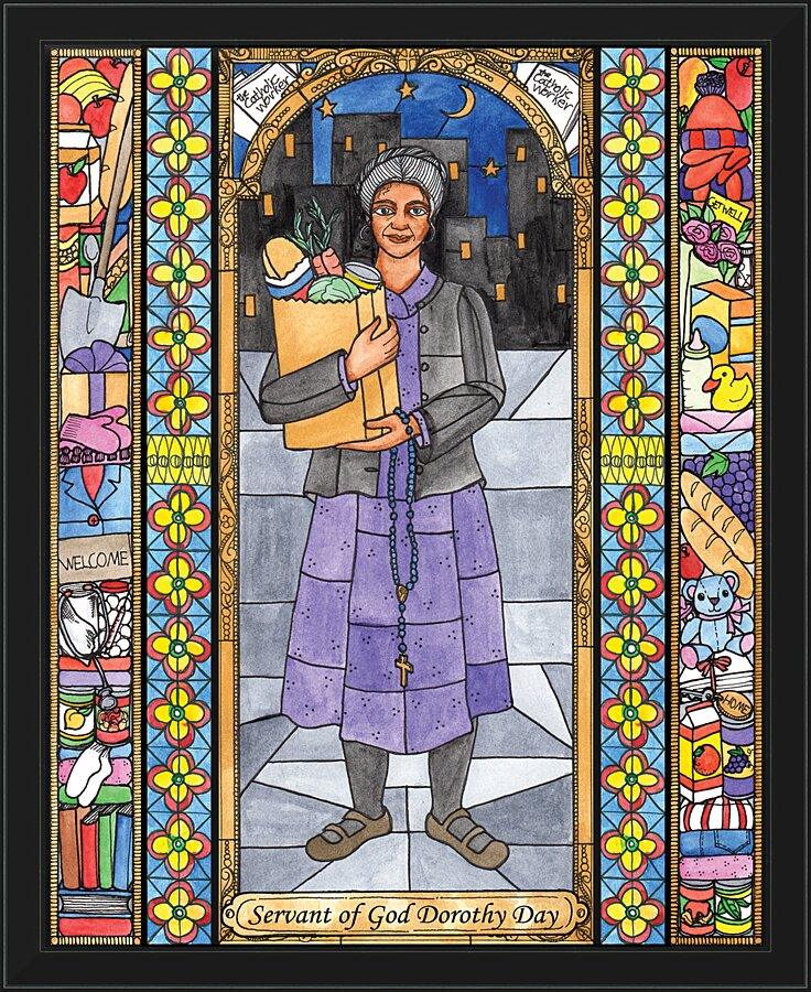 Wall Frame Black - Dorothy Day, Servant of God by Brenda Nippert - Trinity Stores