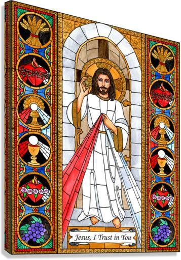 Canvas Print - Divine Mercy by Brenda Nippert - Trinity Stores
