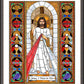 Wall Frame Espresso, Matted - Divine Mercy by Brenda Nippert - Trinity Stores
