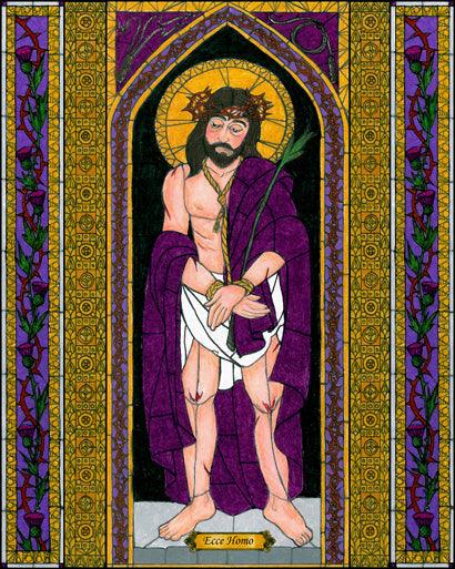 Wall Frame Black, Matted - Ecce Homo by Brenda Nippert - Trinity Stores