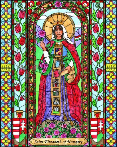 Acrylic Print - St. Elizabeth of Hungary by Brenda Nippert - Trinity Stores