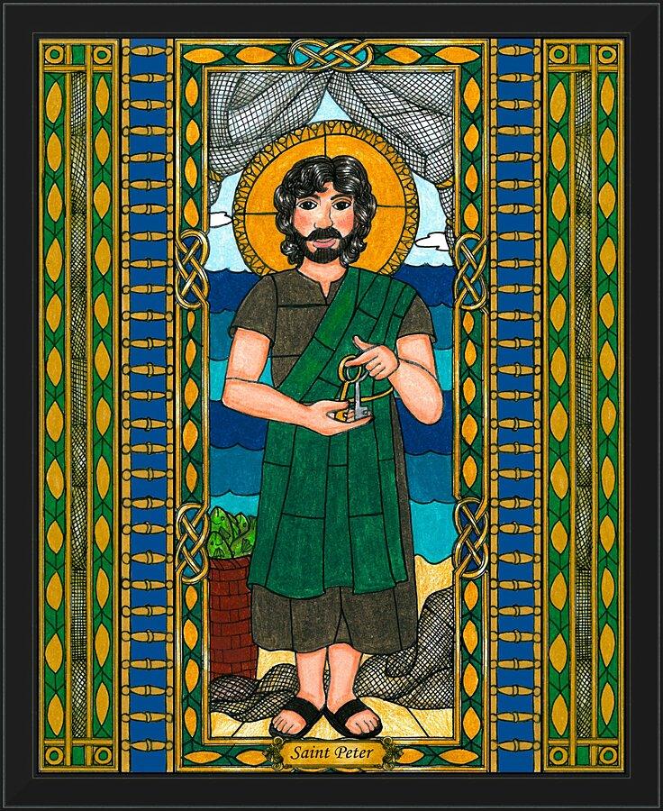 Wall Frame Black - St. Peter by Brenda Nippert - Trinity Stores
