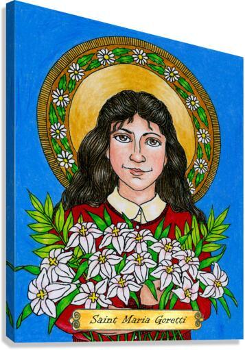 Canvas Print - St. Maria Goretti by Brenda Nippert - Trinity Stores
