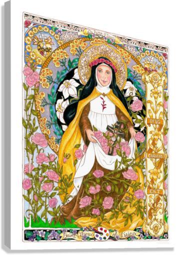 Canvas Print - St. Thérèse of Lisieux by Brenda Nippert - Trinity Stores