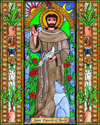Canvas Print - St. Francis of Assisi by Brenda Nippert - Trinity Stores