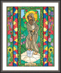 Wall Frame Espresso - St. Fiacre by B. Nippert