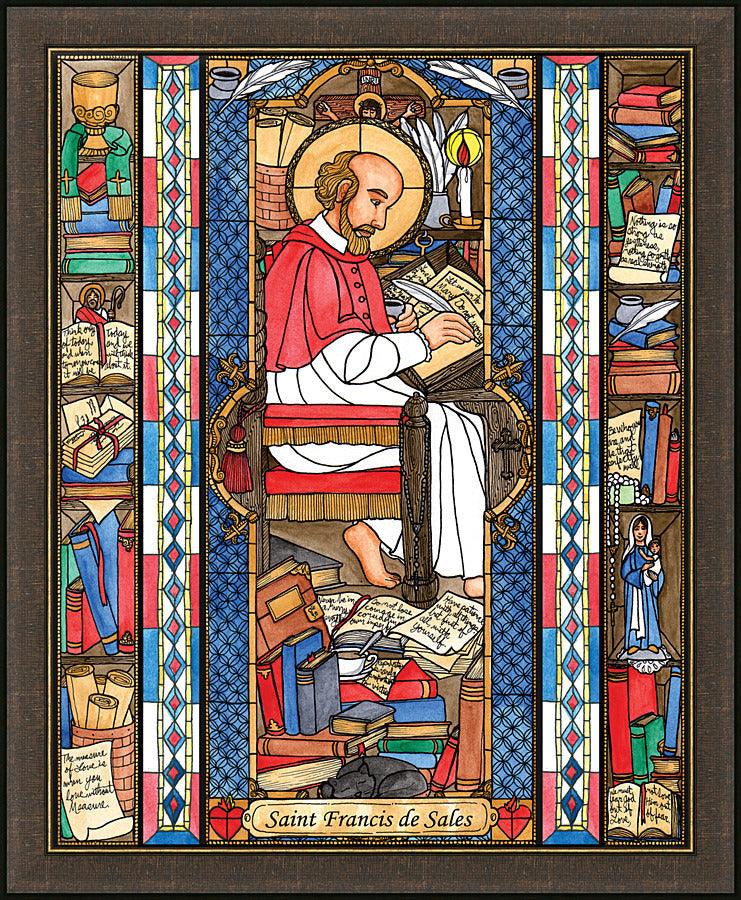 Wall Frame Espresso - St. Francis de Sales by Brenda Nippert - Trinity Stores