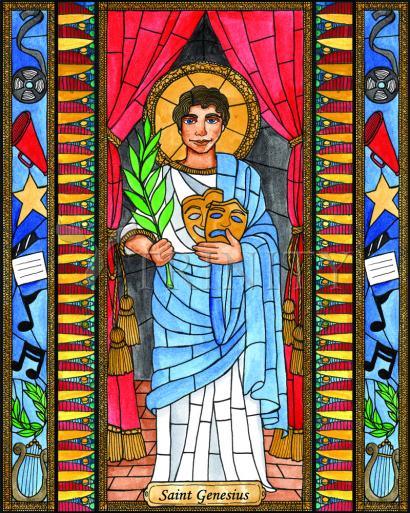 Canvas Print - St. Genesius by Brenda Nippert - Trinity Stores