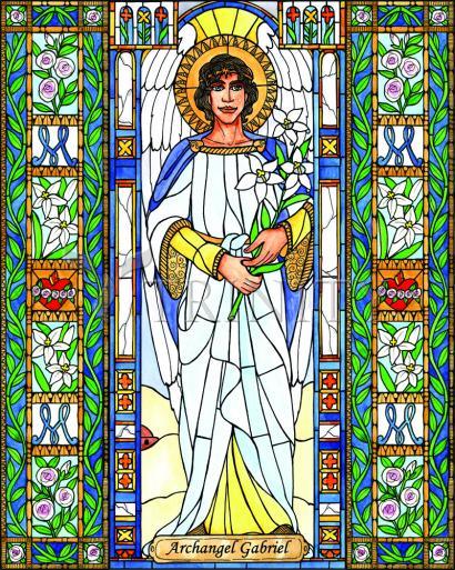 Acrylic Print - St. Gabriel Archangel by Brenda Nippert - Trinity Stores