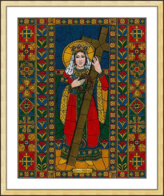 Wall Frame Gold, Matted - St. Helena by Brenda Nippert - Trinity Stores