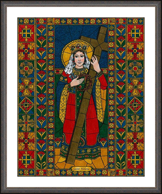 Wall Frame Espresso, Matted - St. Helena by Brenda Nippert - Trinity Stores