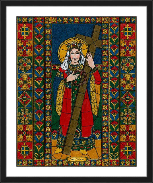 Wall Frame Black, Matted - St. Helena by Brenda Nippert - Trinity Stores