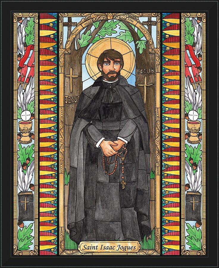 Wall Frame Black - St. Isaac Jogues by Brenda Nippert - Trinity Stores
