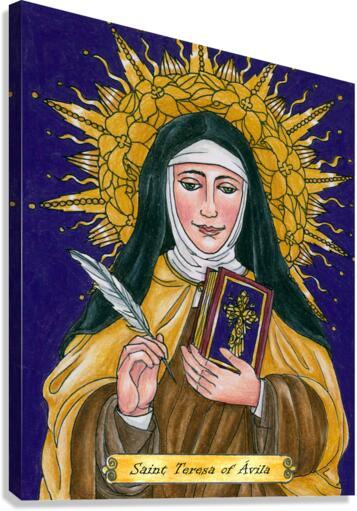 Canvas Print - St. Teresa of Avila  by Brenda Nippert - Trinity Stores